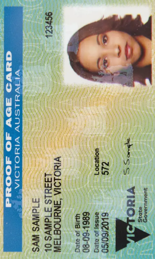 Photo for Australian Proof of Age Card