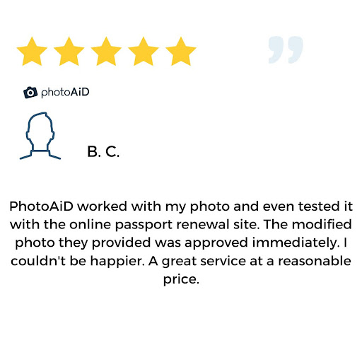 a review of PhotoAiD from a satisfied customer.