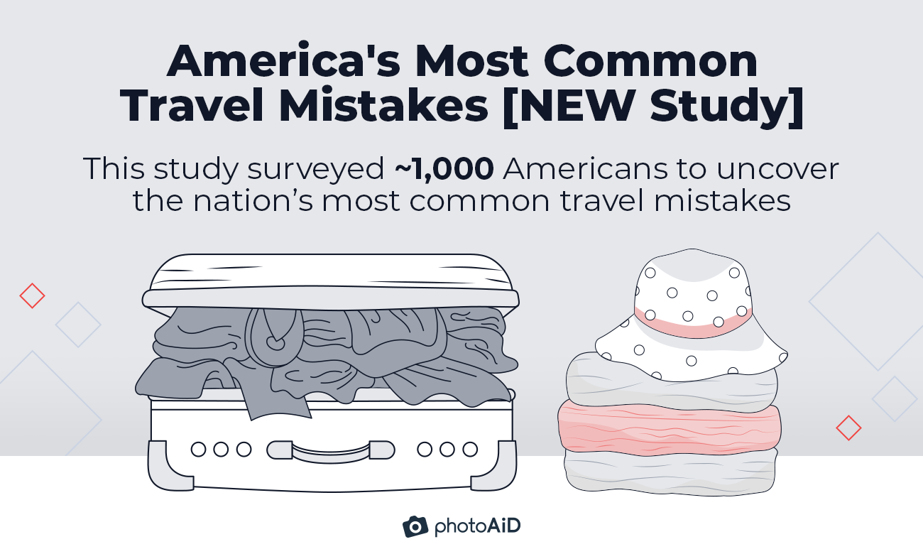 most common travel mistakes: study
