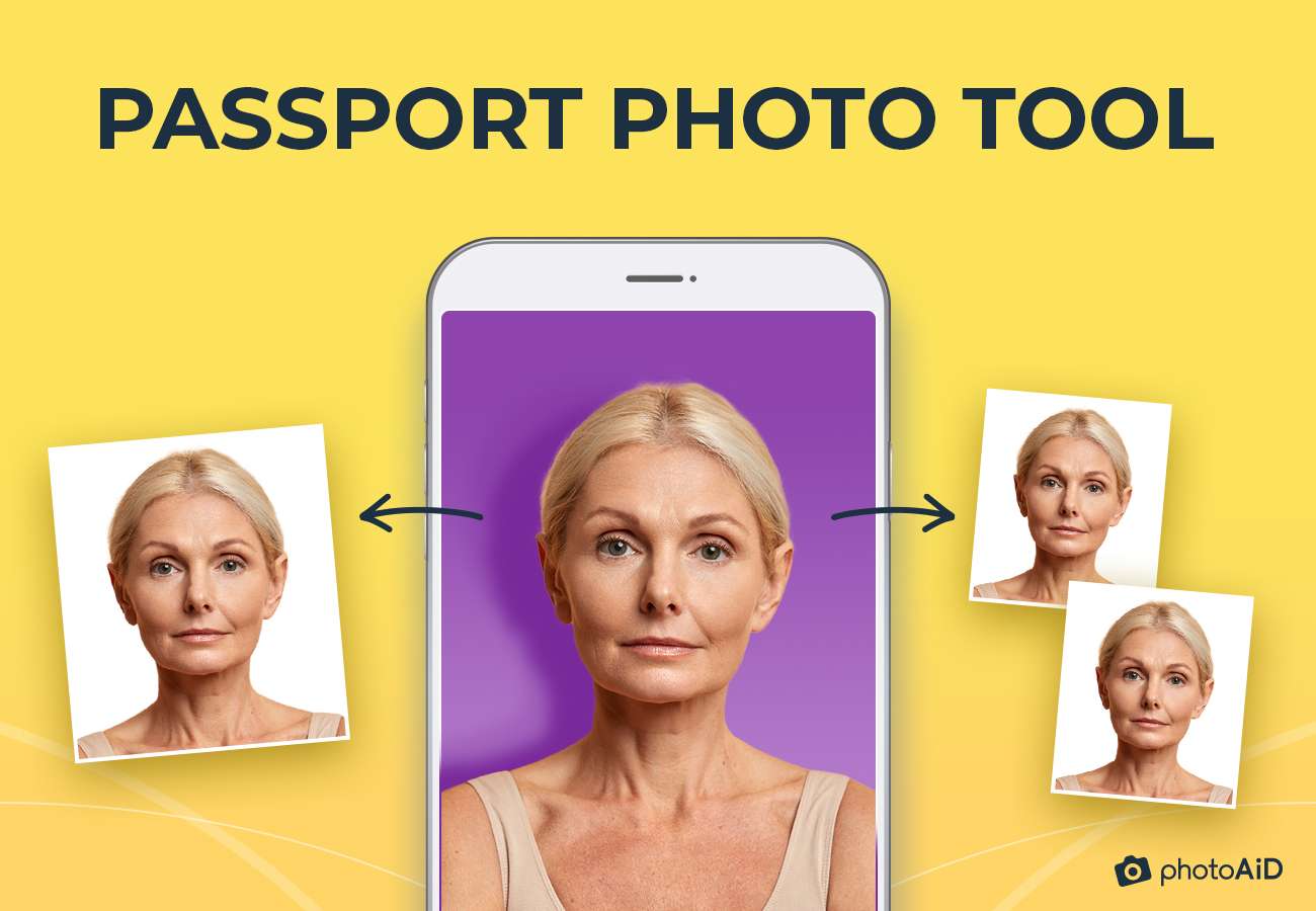 A picture illustrating a passport photo tool.