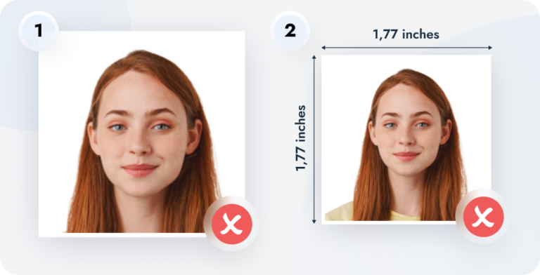 Bad And Good Passport Photo Examples Based On Requirements 5973