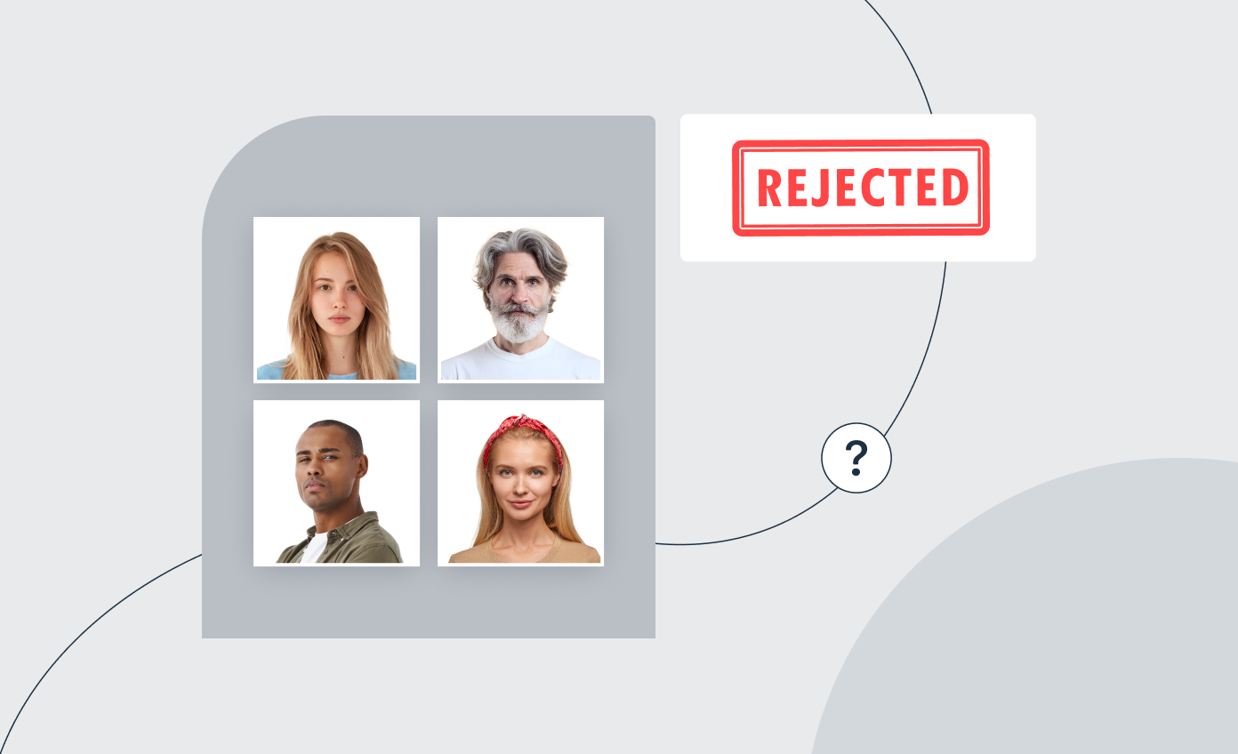 Most common rejection reasons for ID photos