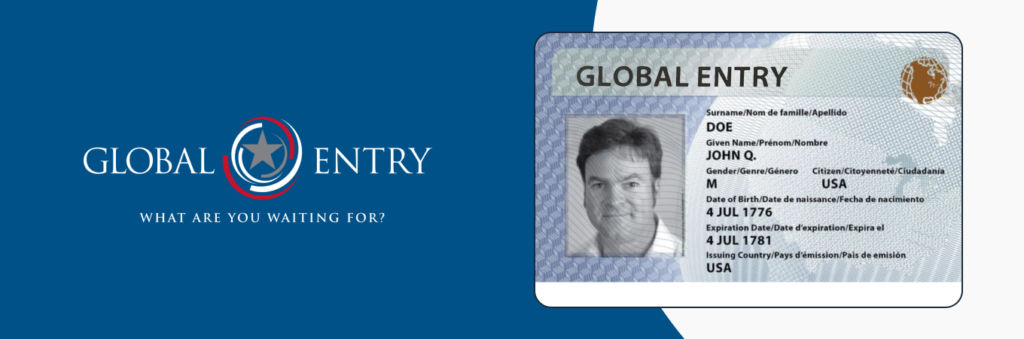 Global Entry card.