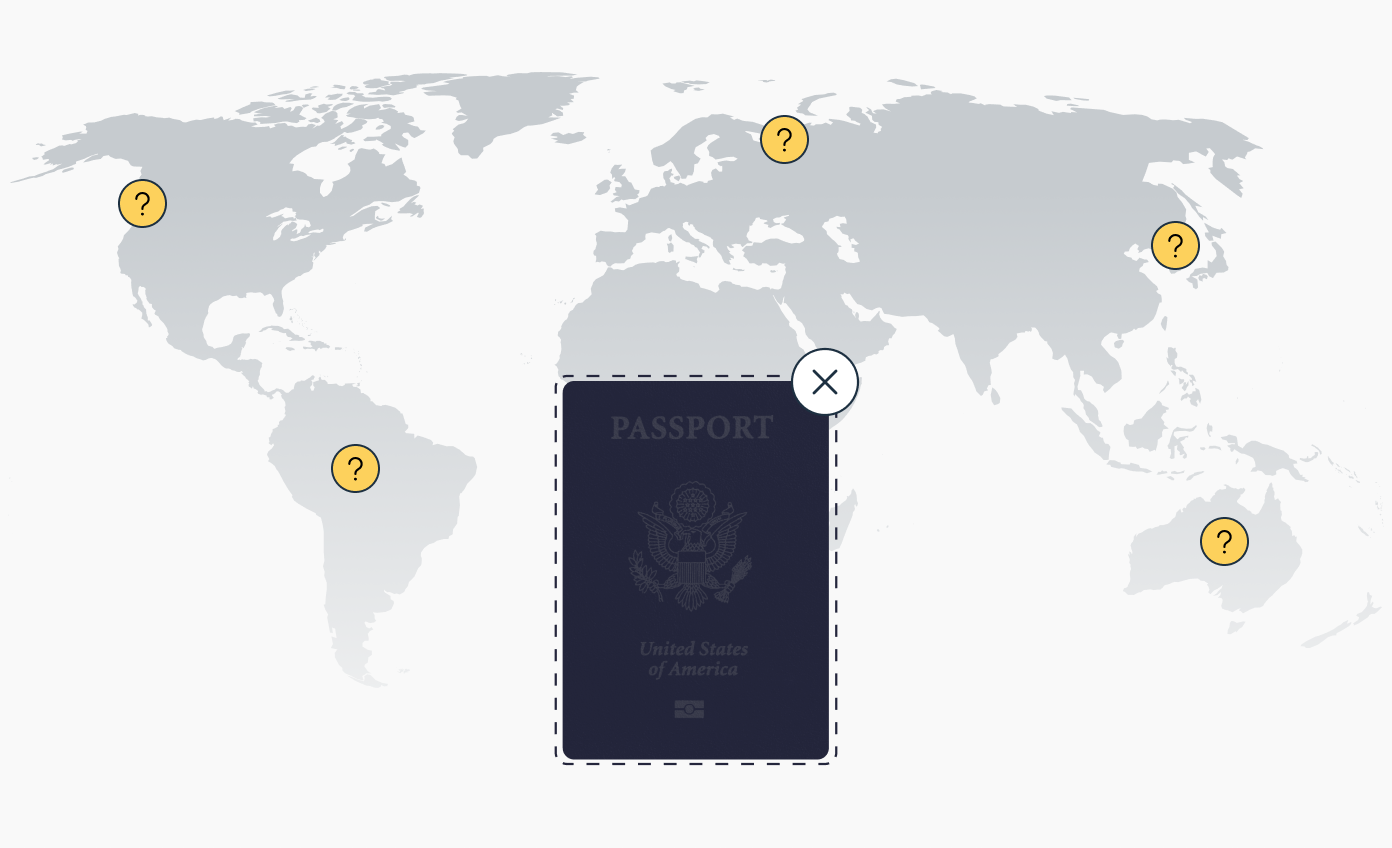 Where can I travel without a US passport?