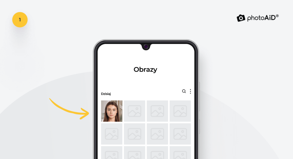 Widok galerii zdjęć w telefonie