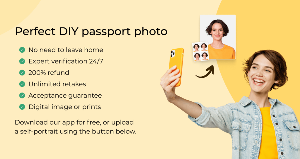 Benefits of taking UK passport photos with PhotoAiD, including expert verification and refunds.