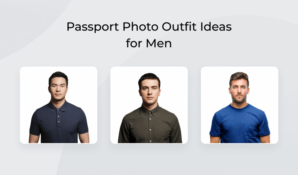 Outfit ideas for men passport photos.