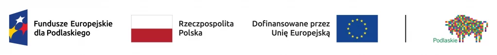 Logotypy Fundusze Europejskie dla Podlaskiego, Rzeczpospolita Polska, Unia Europejska i Województwo Podlaskie – EXPO 2025 Japonia)