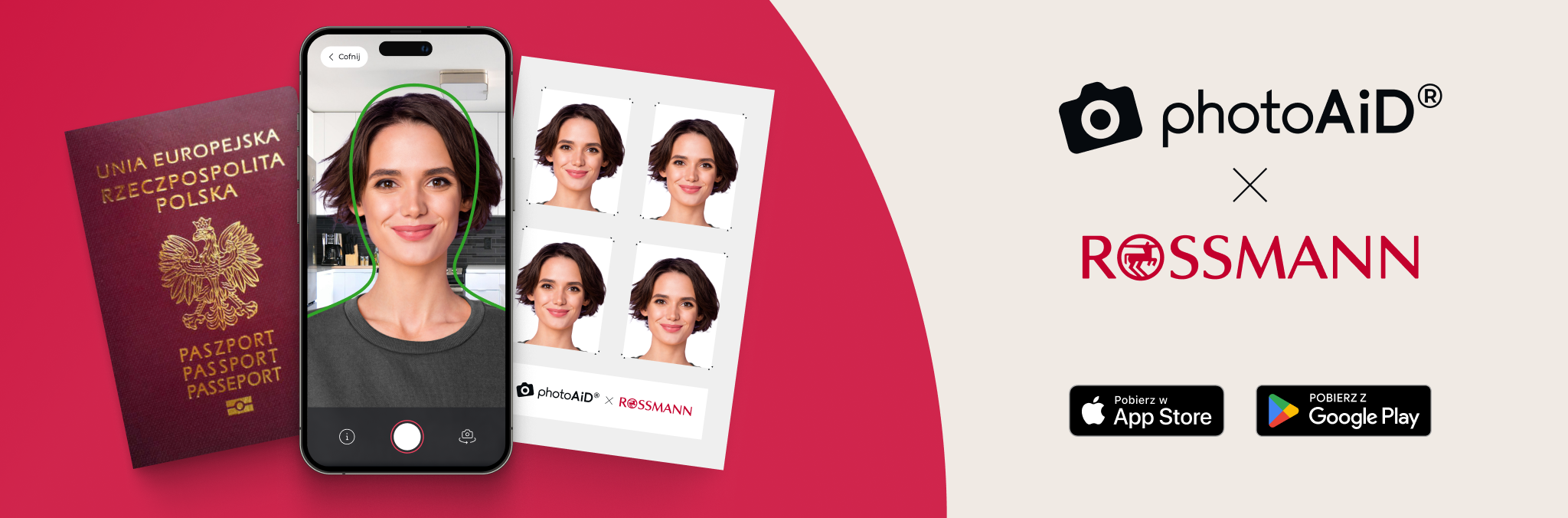 Aplikacja Foto Dokumenty PhotoAiD x Rossmann - zdjęcia do dowodu