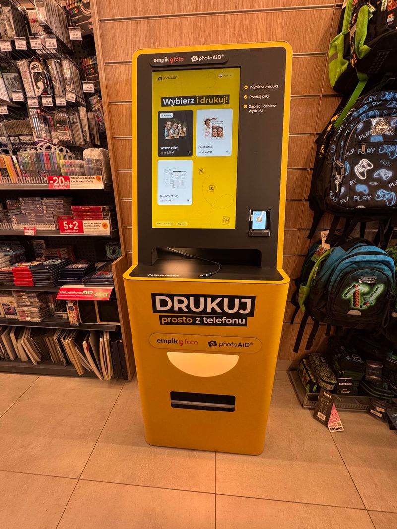 Foto kiosk PhotoAiD w salonie Empik ATUT Ruczaj w Krakowie