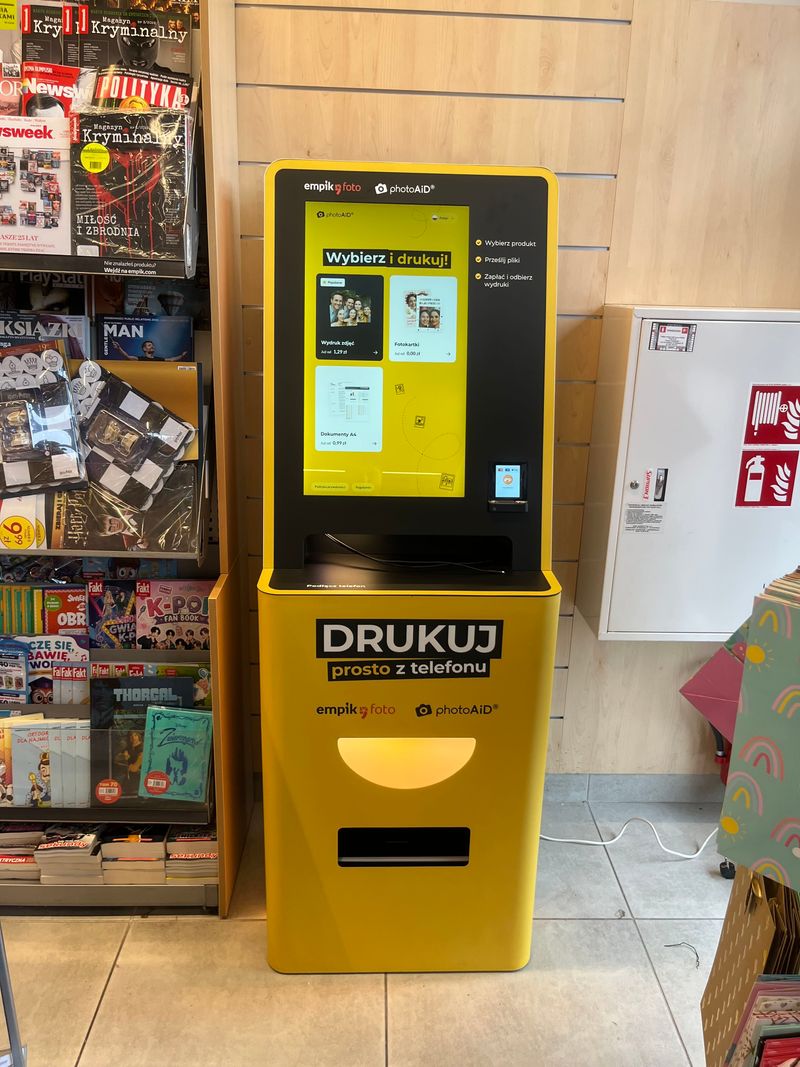 Foto kiosk PhotoAiD w salonie Empik Bażantowo w Katowicach