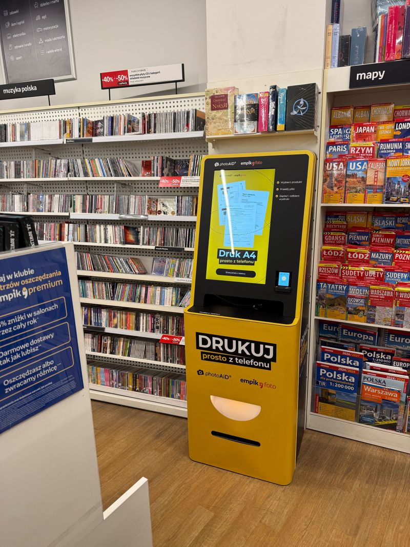 Foto kiosk PhotoAiD w salonie Empik CH Borek we Wrocławiu