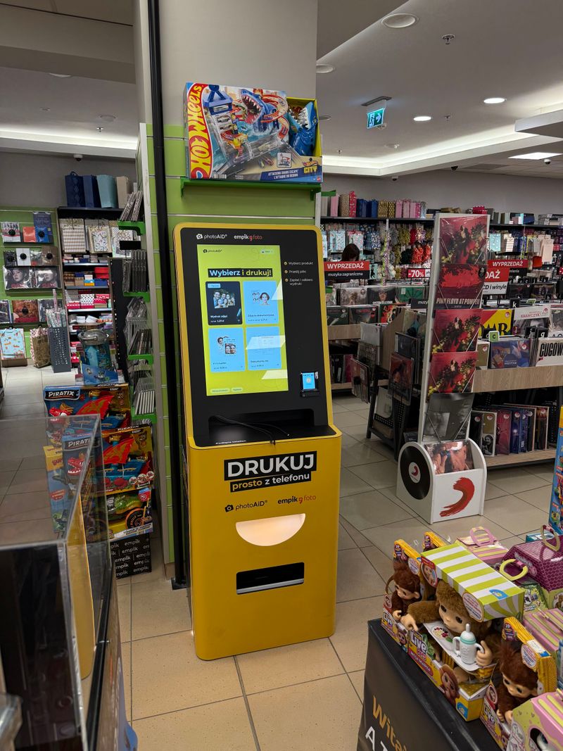 Foto kiosk PhotoAiD w salonie Empik Galeria Bałtycka w Gdańsku