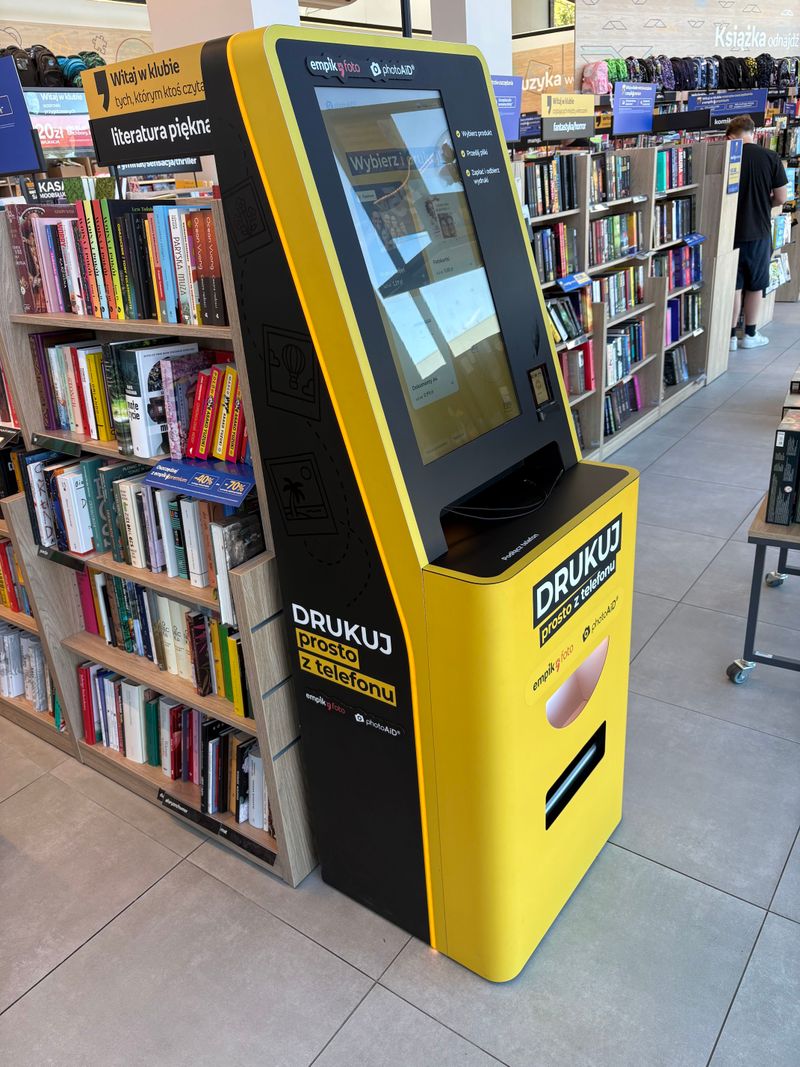 Foto kiosk PhotoAiD w salonie Empik w Galerii Orkana w Lublinie