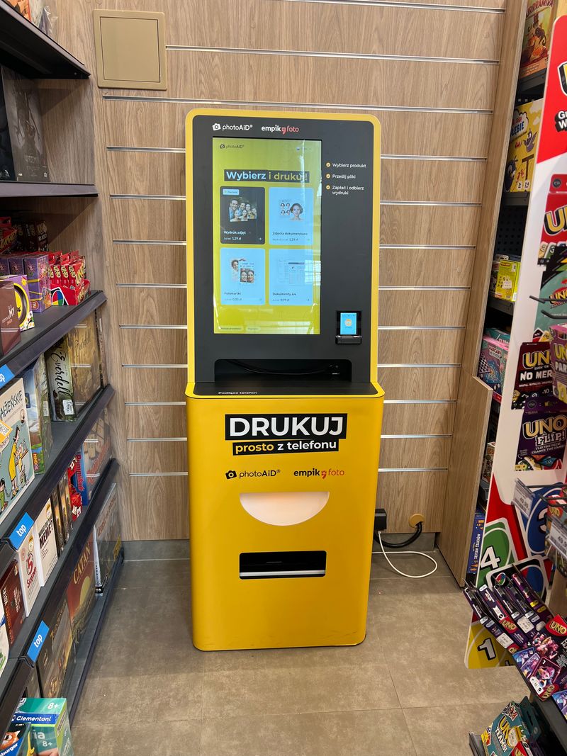 Foto kiosk PhotoAiD w salonie Empik Rental Park w Gdańsku