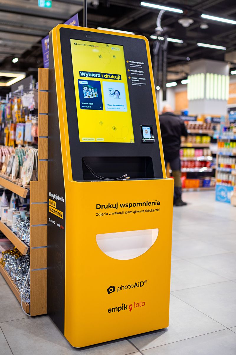 Foto kiosk PhotoAiD w salonie Empik Arkadia w Warszawie