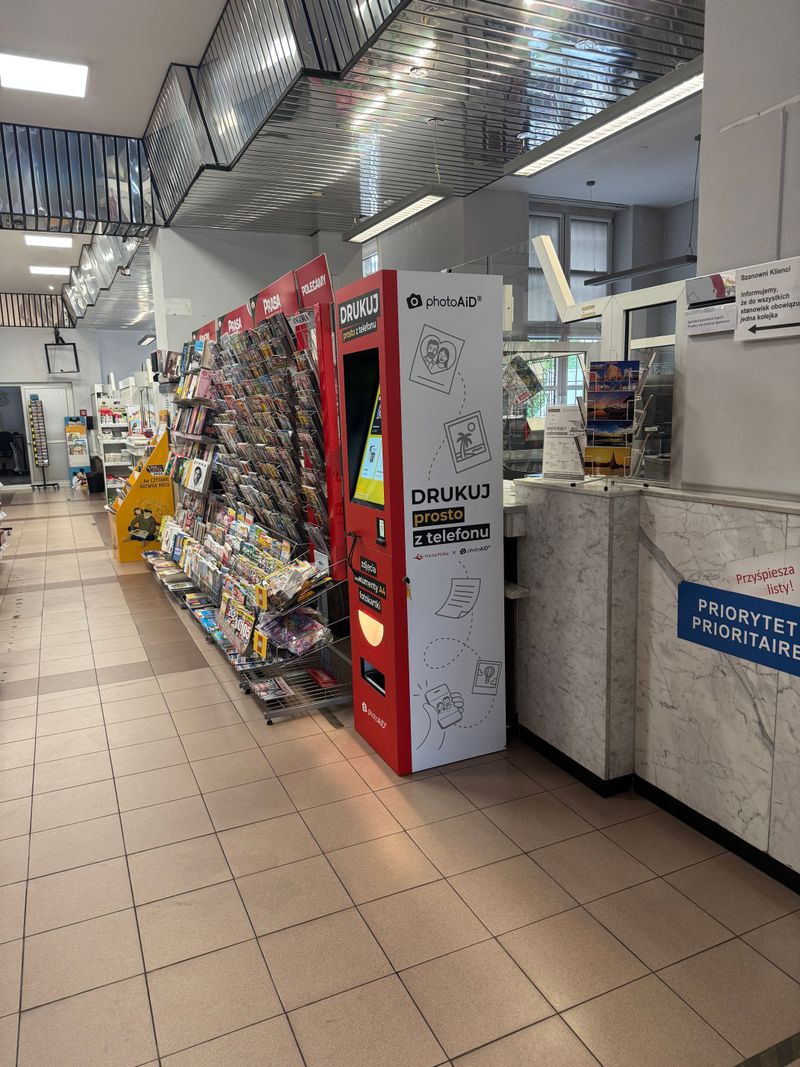 Foto kiosk PhotoAiD w Chojnice: druk dokumentów A4 i ksero