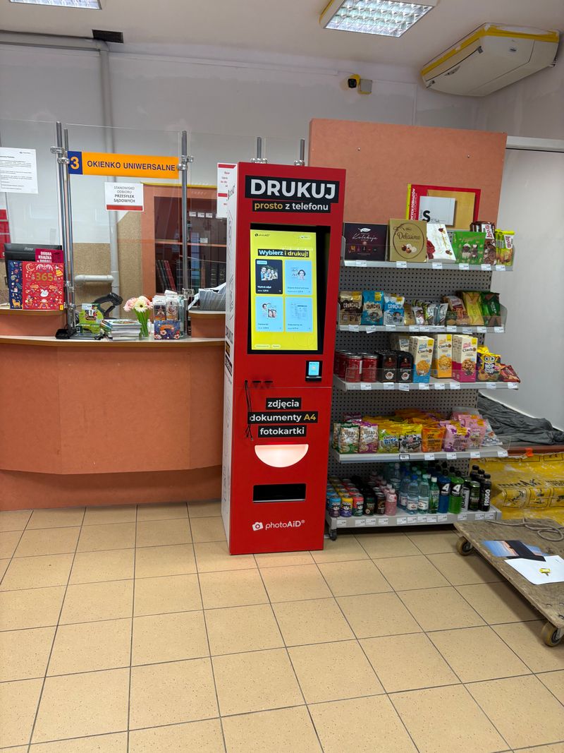 Foto kiosk PhotoAiD w Kolbuszowa: druk dokumentów A4 i ksero