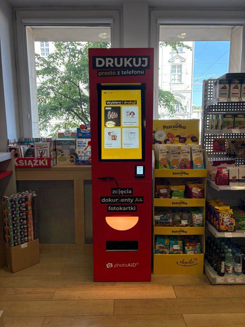 Foto kiosk PhotoAiD w placówce Poczty Polskiej w Gdańsk