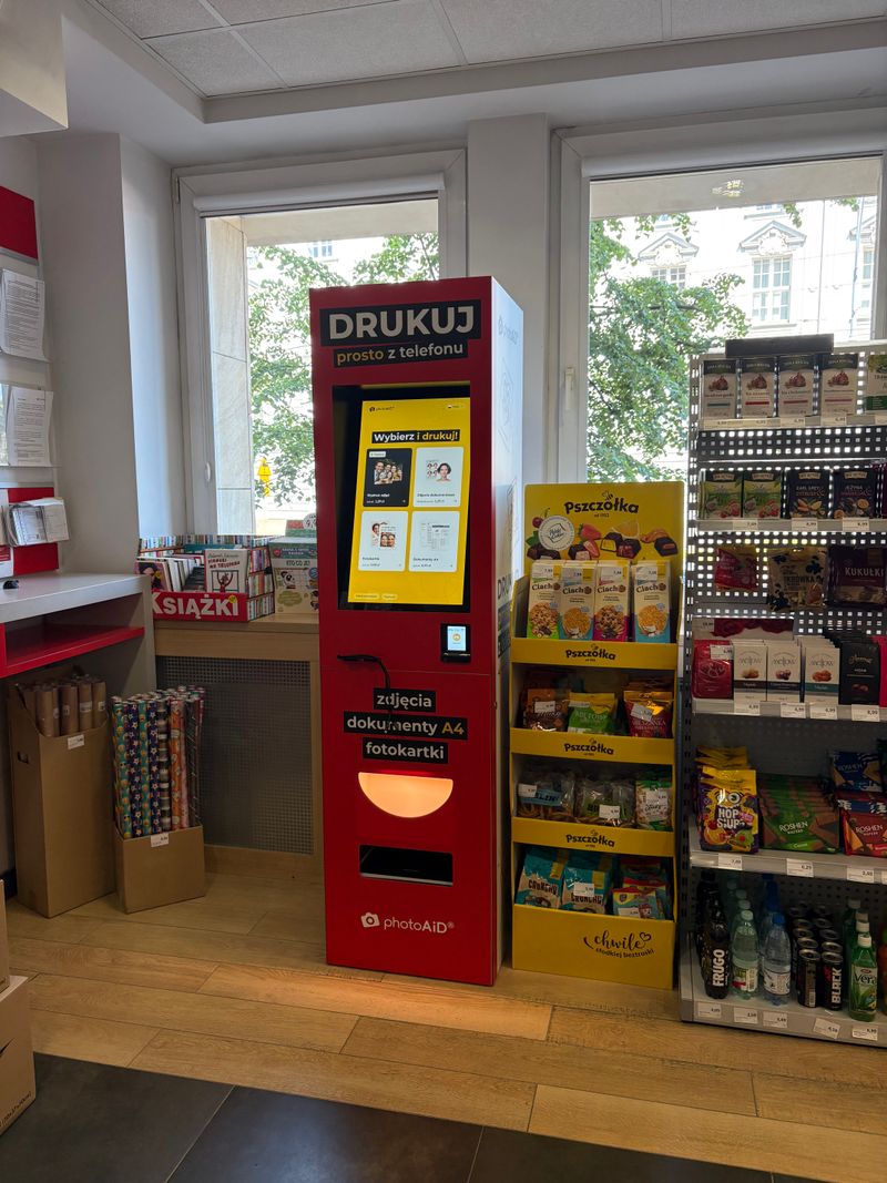 Foto kiosk PhotoAiD w Gdańsk: wywoływanie zdjęć i fotokartki