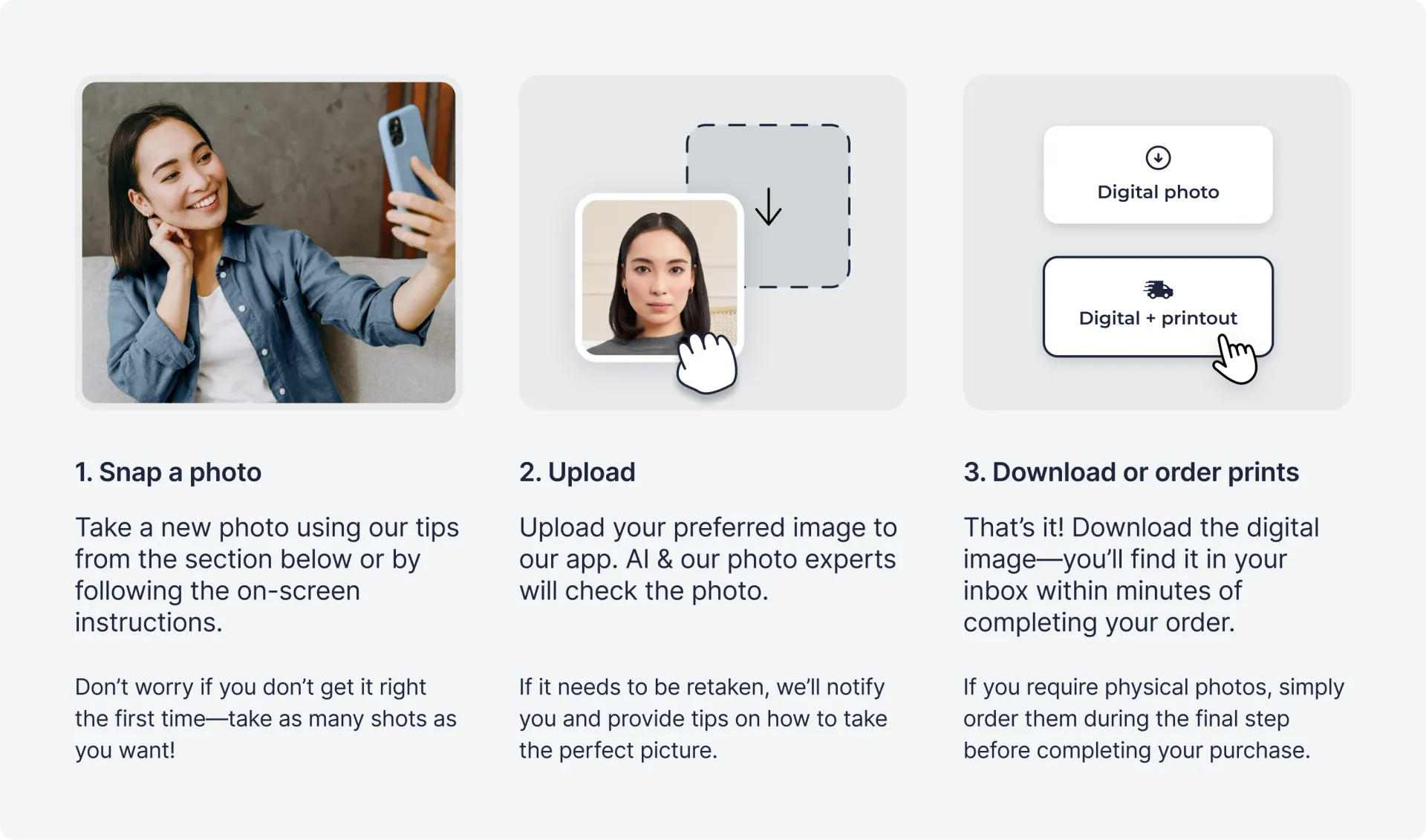 Taking a visa photo for the UAE with PhotoAiD.