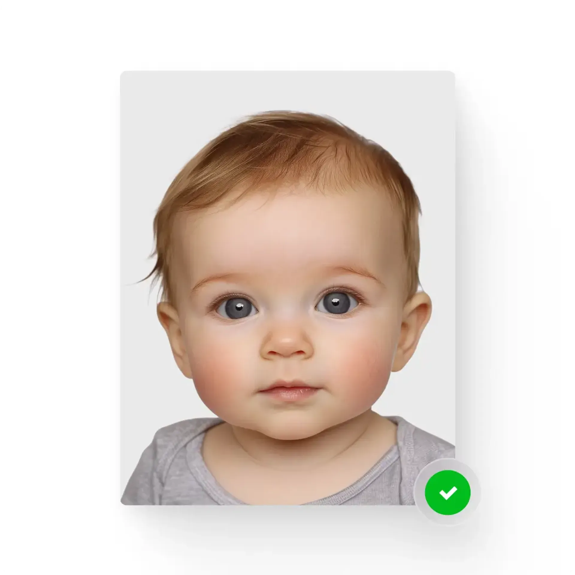 Baby looking directly at the camera.
