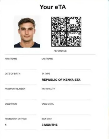 Zdjęcie do wizy kenijskiej