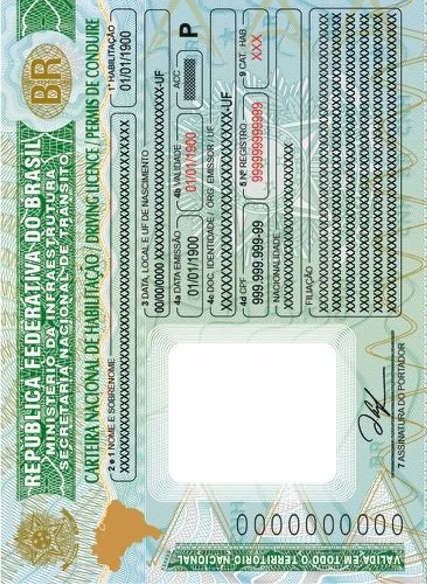 Foto para CNH (Carteira Nacional de Habilitação)