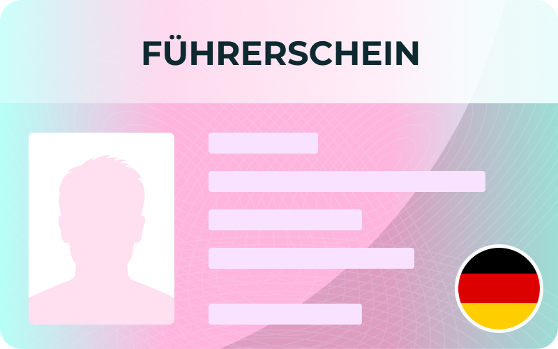 Foto für den Führerschein