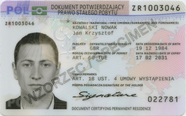 Zdjęcie do karty pobytu