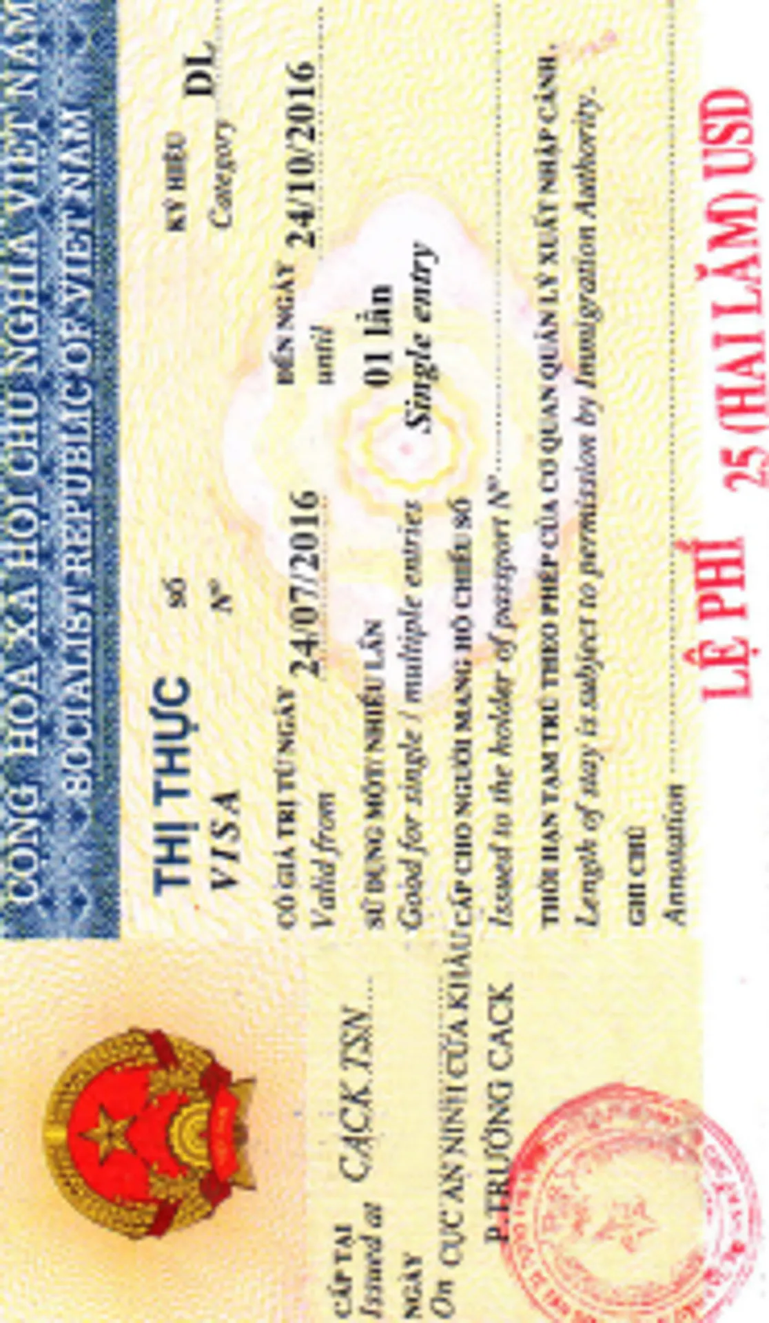 Zdjęcie do wizy do Wietnamu