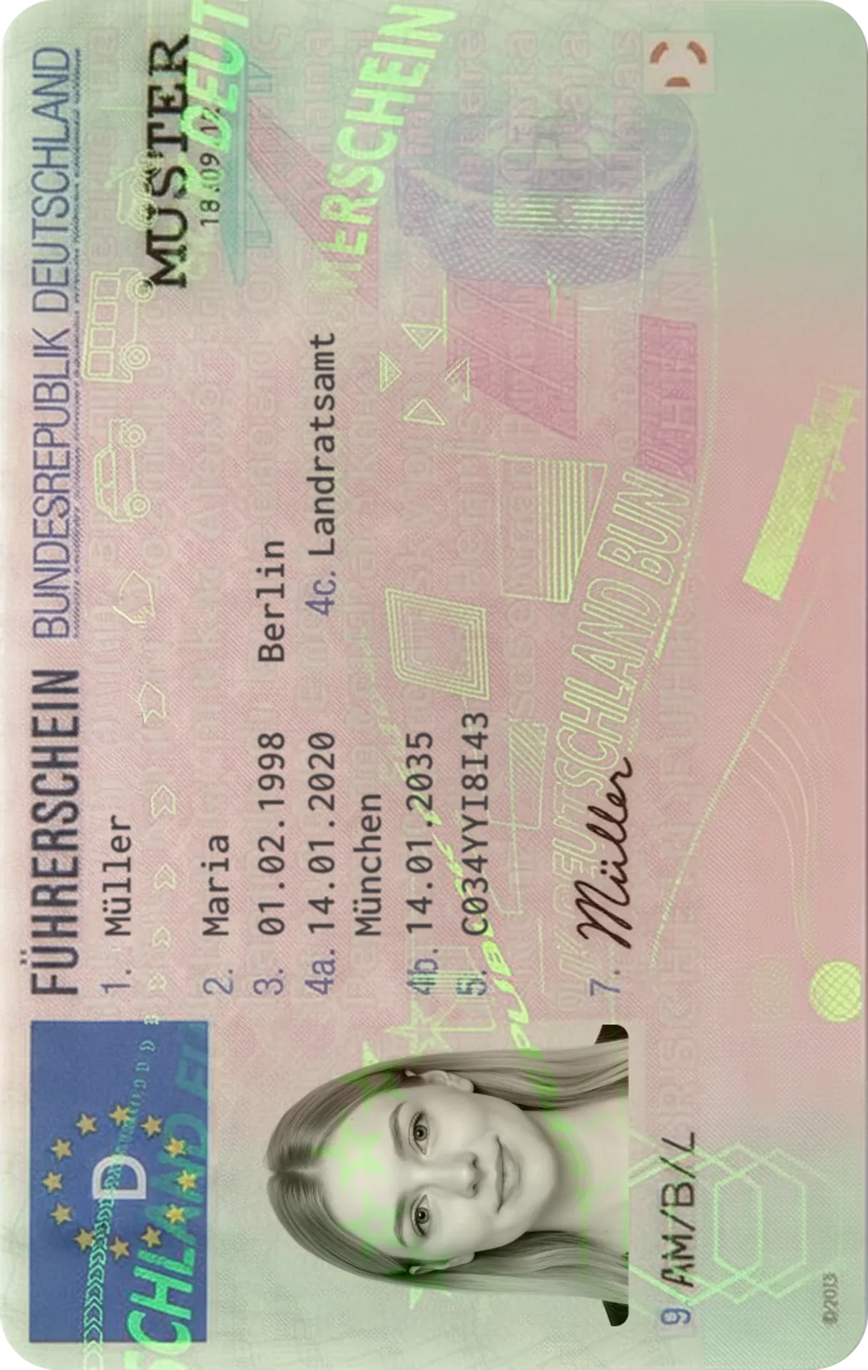 Foto für den Führerschein