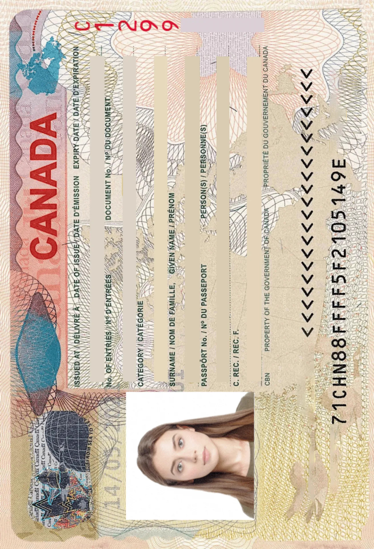 Canada Visa Photo