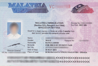 Malaysia Visa Photo