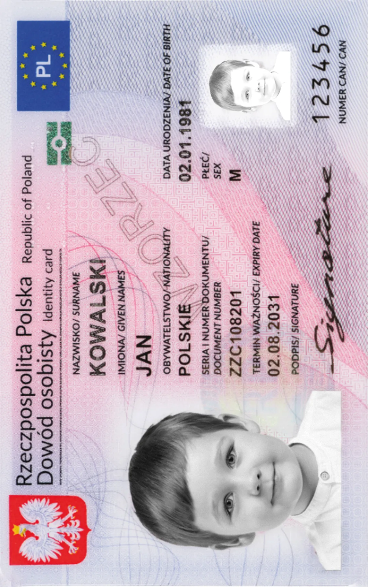 Zdjęcie dziecka do dowodu